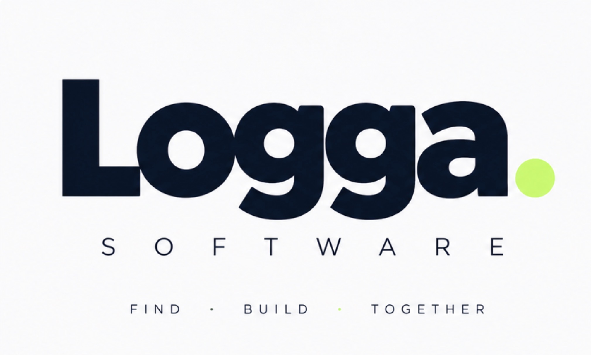Logga software. Find · Build · Together.